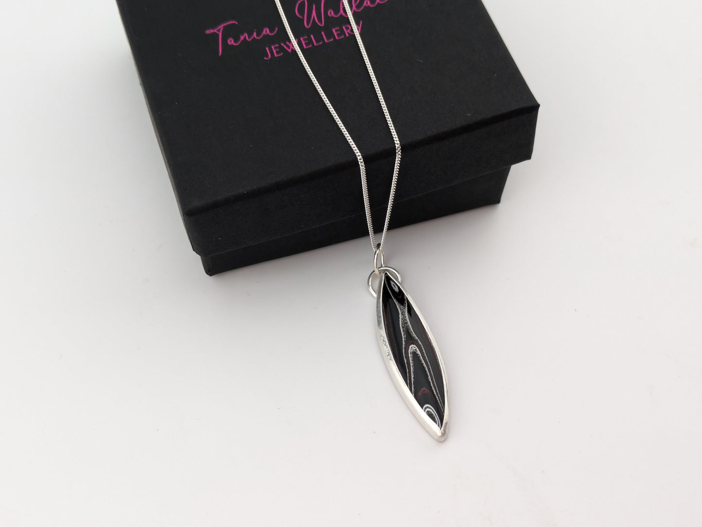 Marquise Fordite Pendant