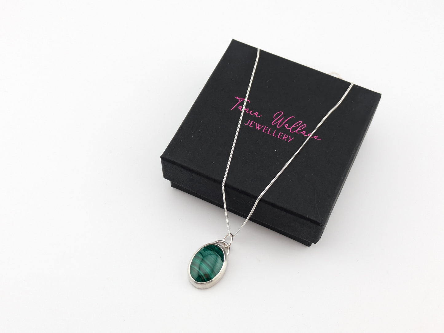 Oval Malachite Pendant