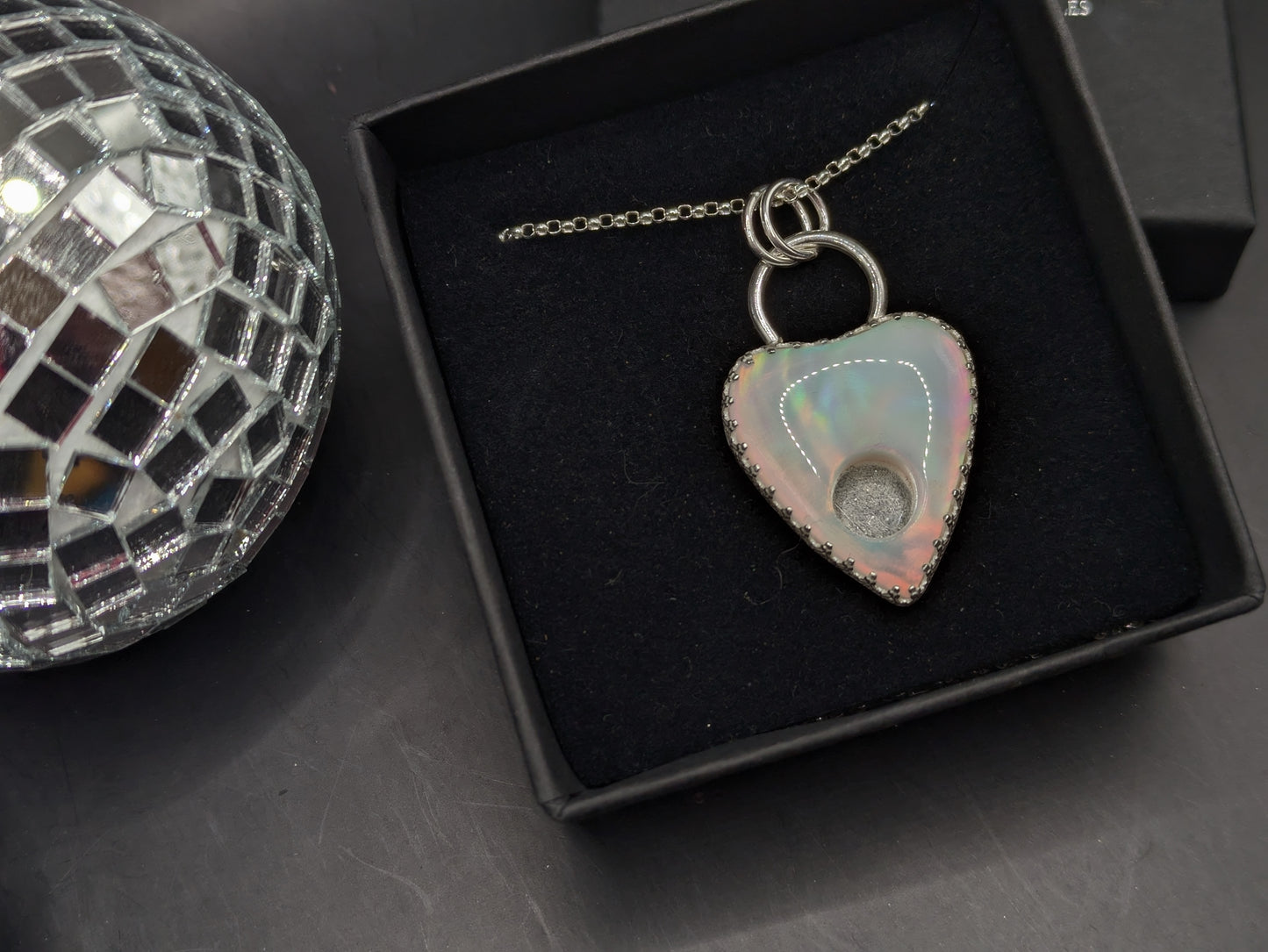 Aurora Opal Planchette Pendant