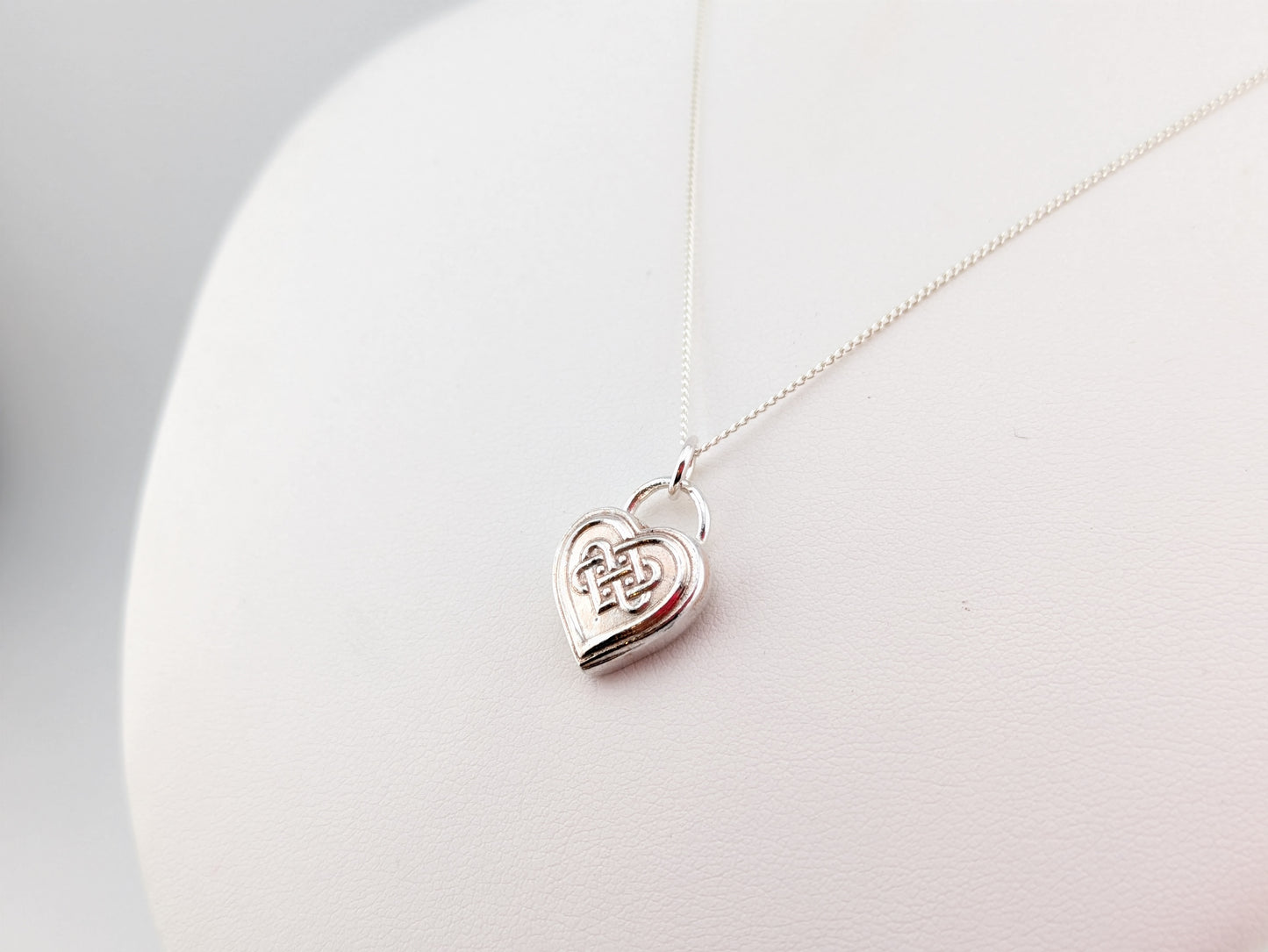 Celtic Heart Sterling Silver Pendant