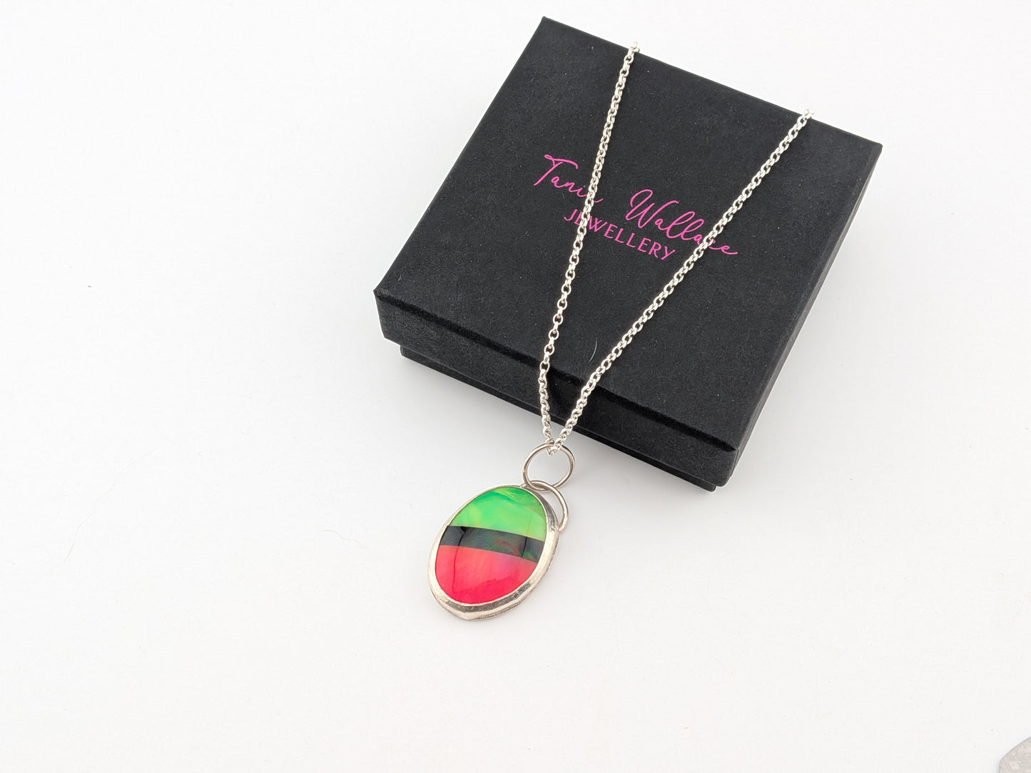 Neon Synthetic Opal Pendant
