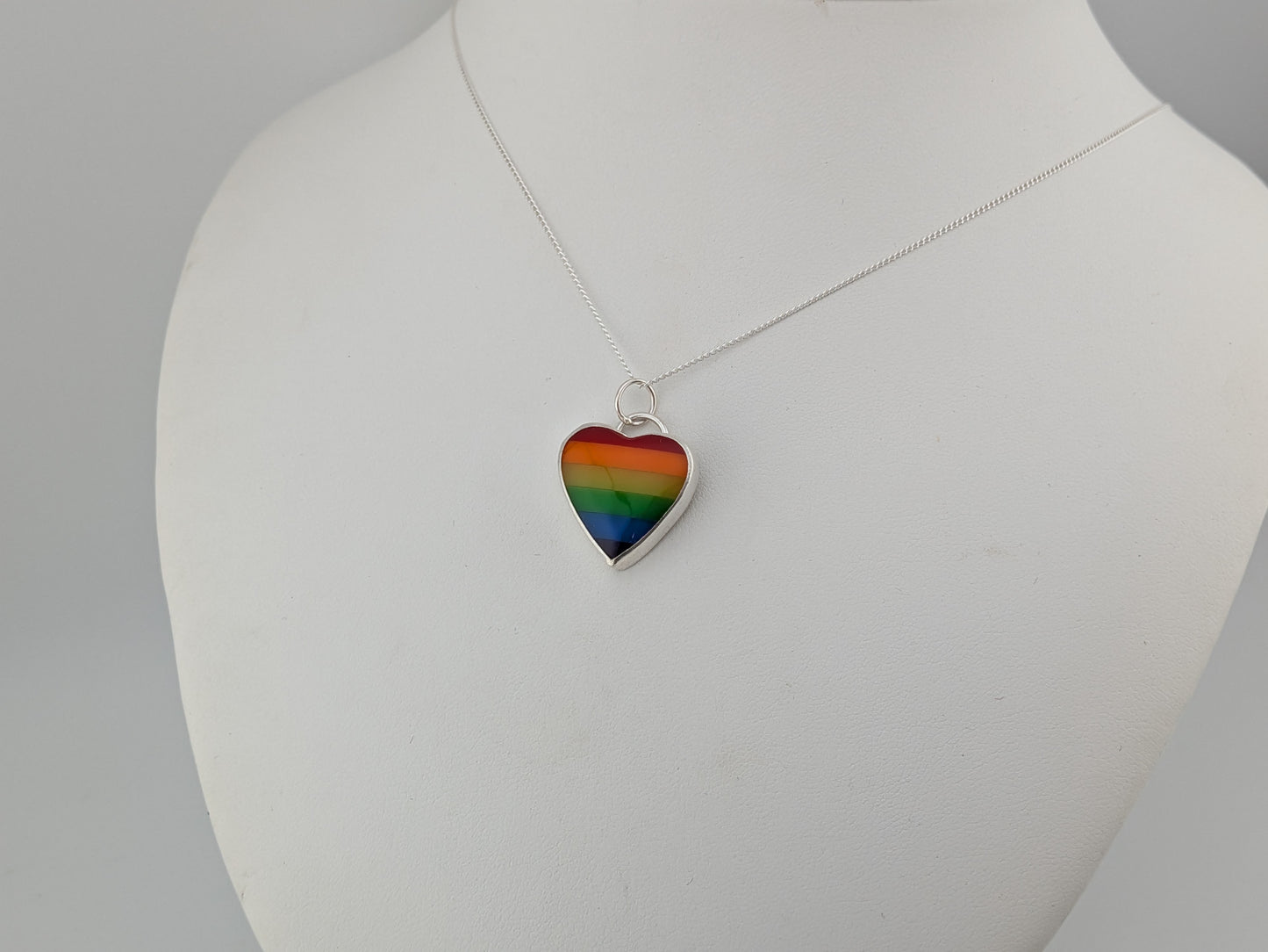 Rainbow Heart Pendant