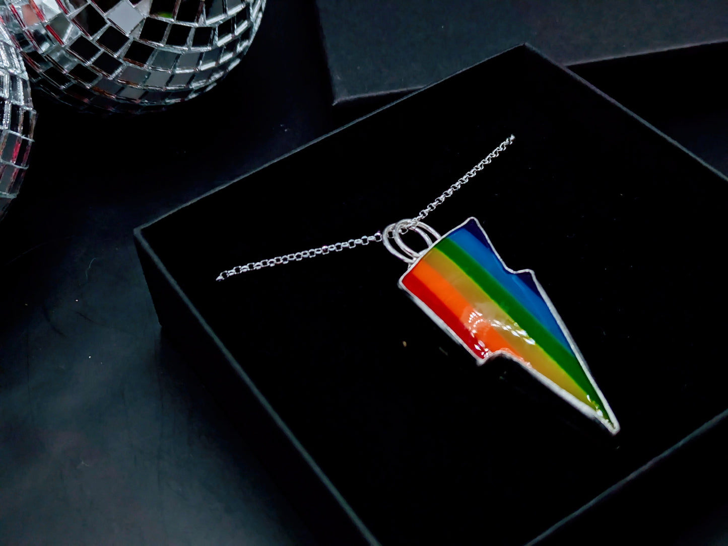 Rainbow Bolt Pendant