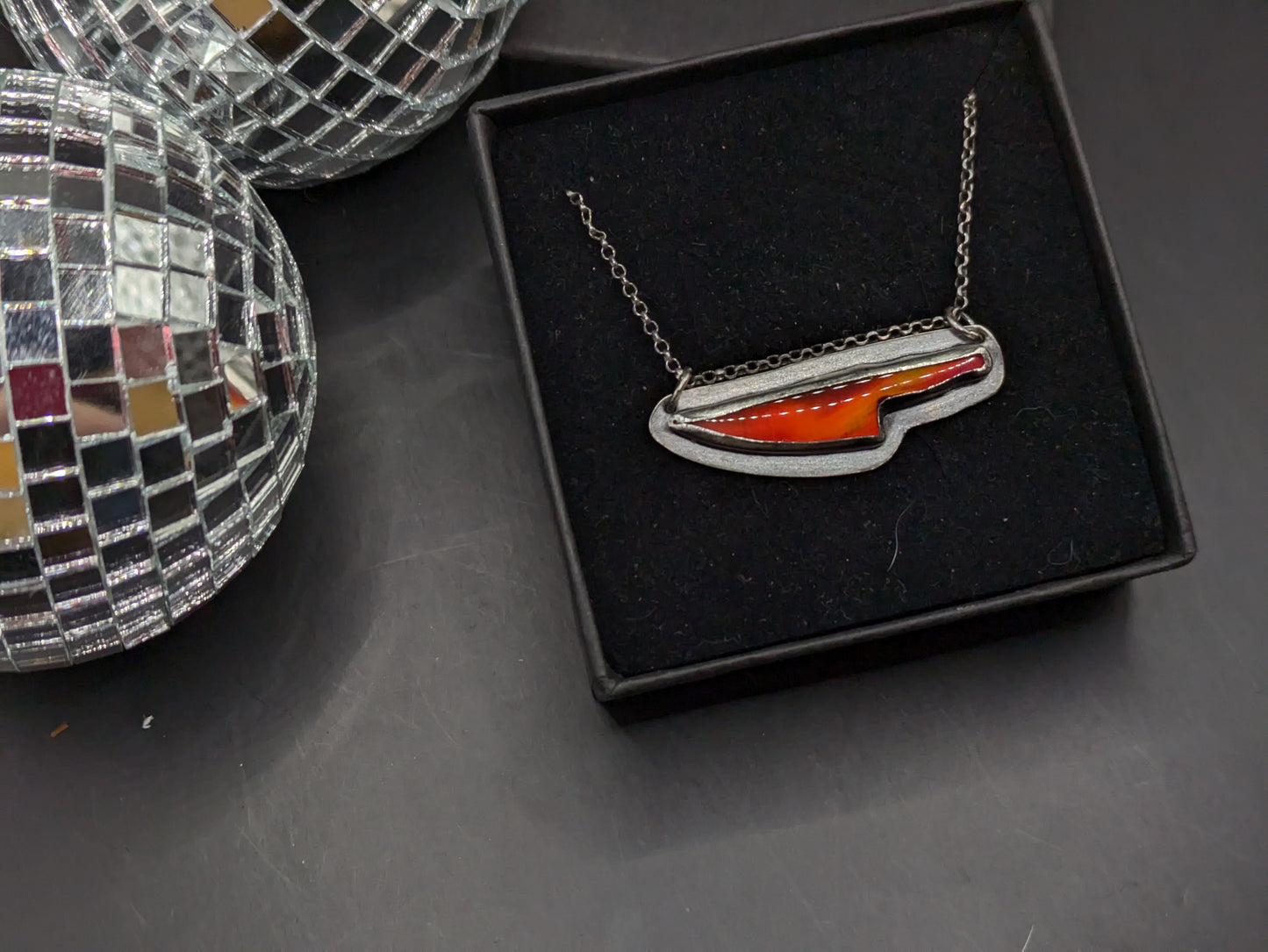 Aurora Opal Dagger Necklace