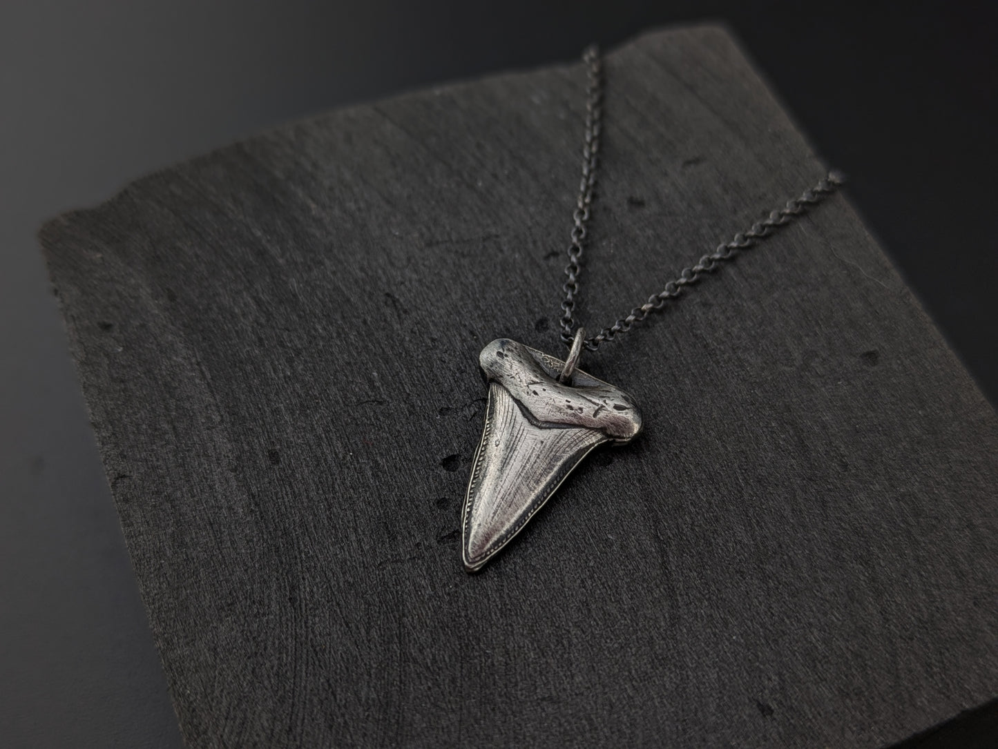 Sterling Silver Shark Tooth Pendant