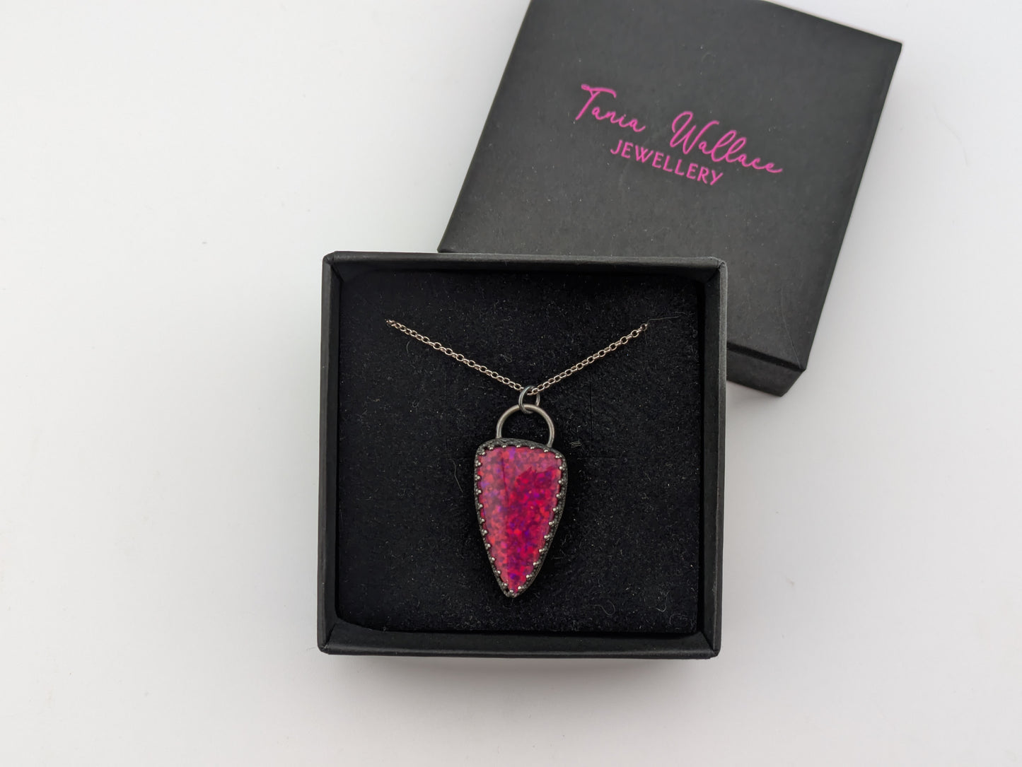 Hot Pink Opal Pendant