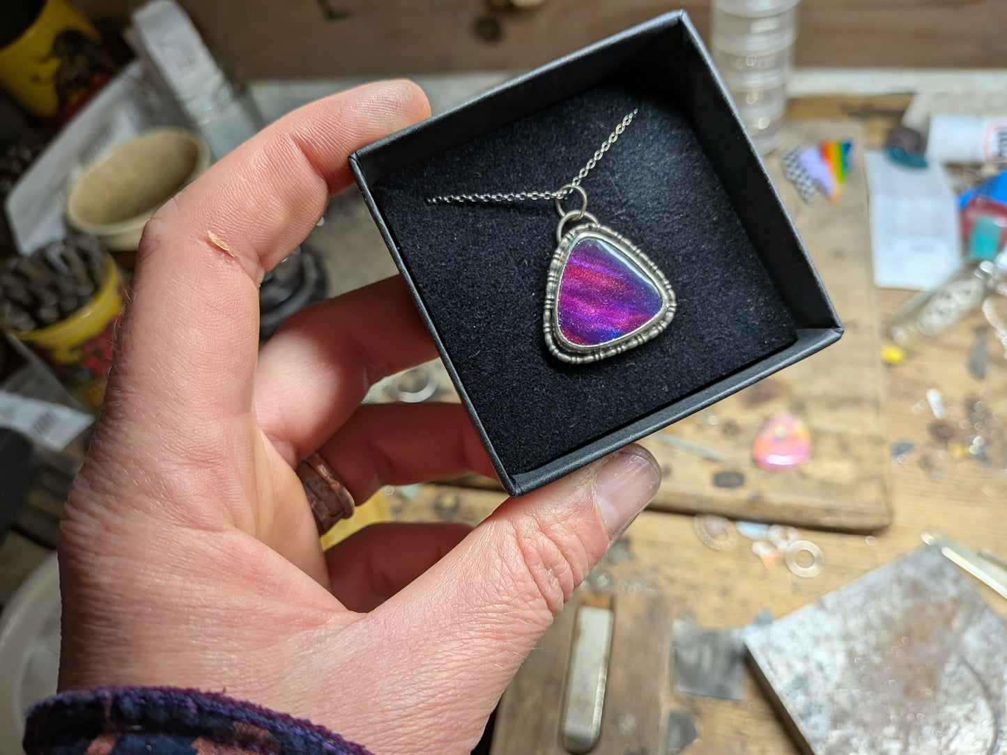 Purple Bowlerite Pendant