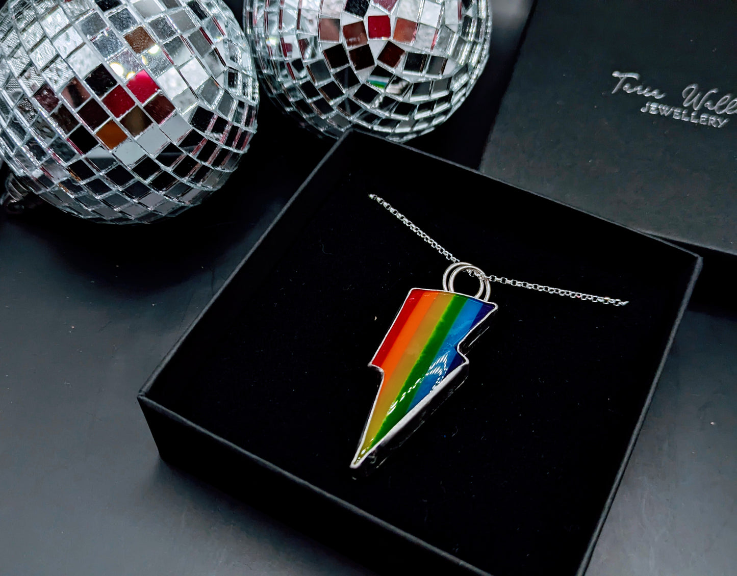 Rainbow Bolt Pendant