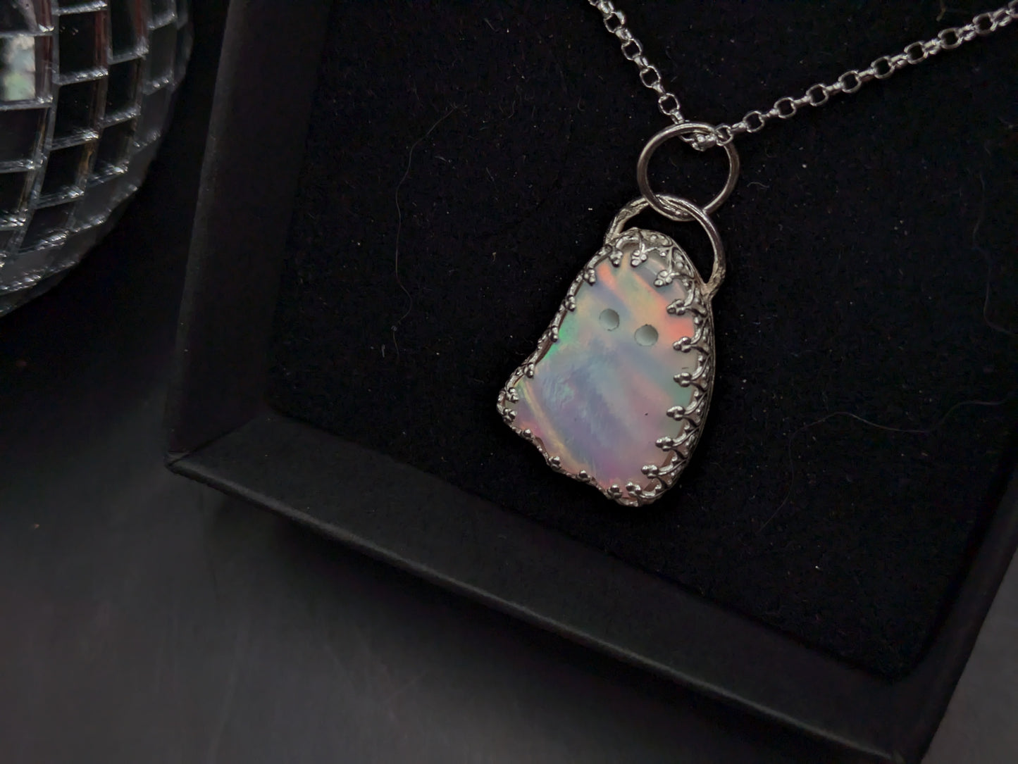 Aurora Opal Ghost Pendant