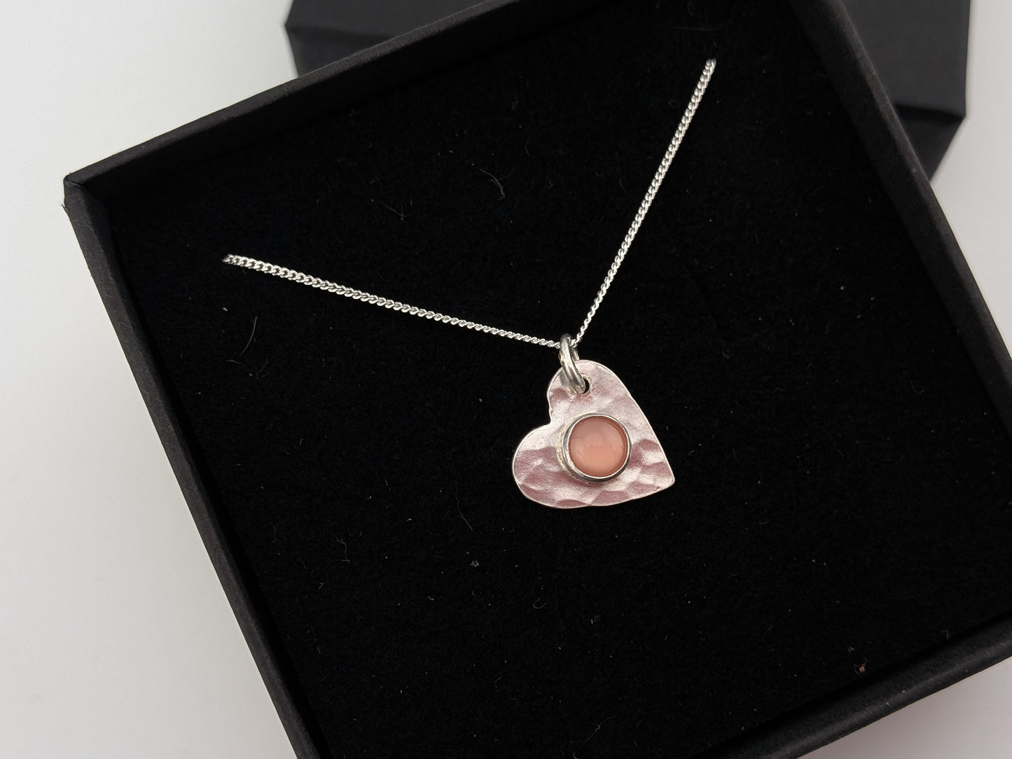 Mother of Pearl Heart Pendant