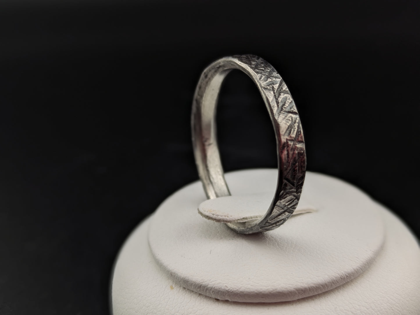 Thick band Textured Ring