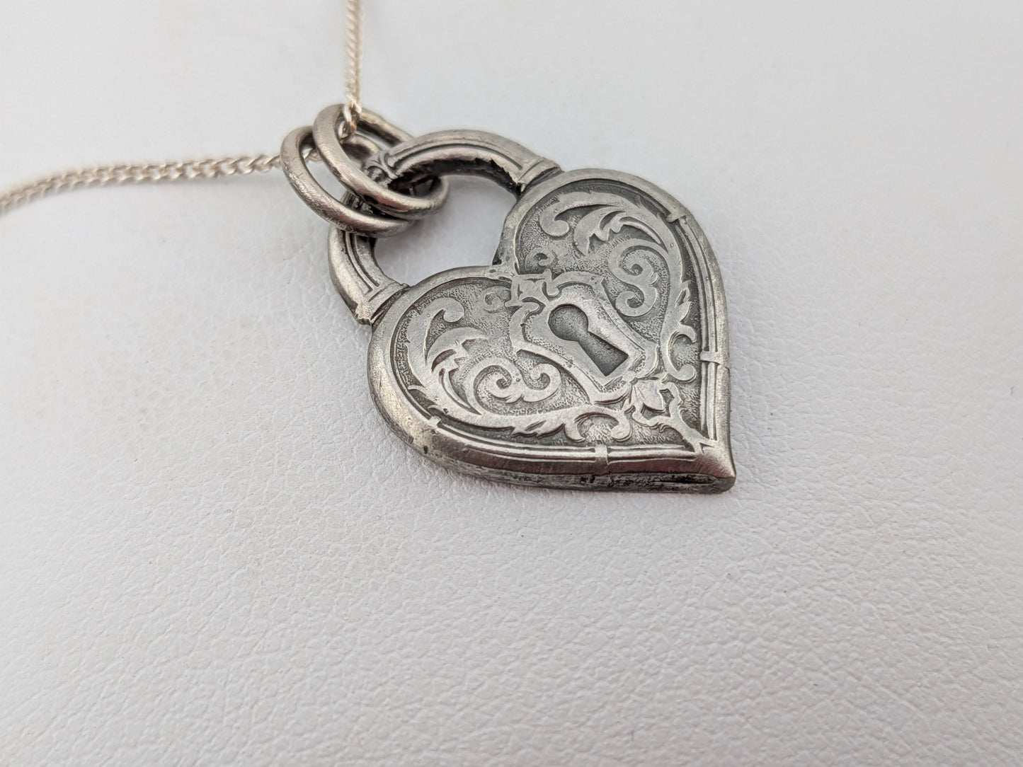 Heart Shaped Padlock Pendant