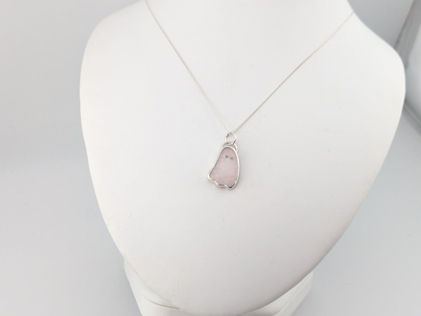 Glitter Opal Ghost Pendant