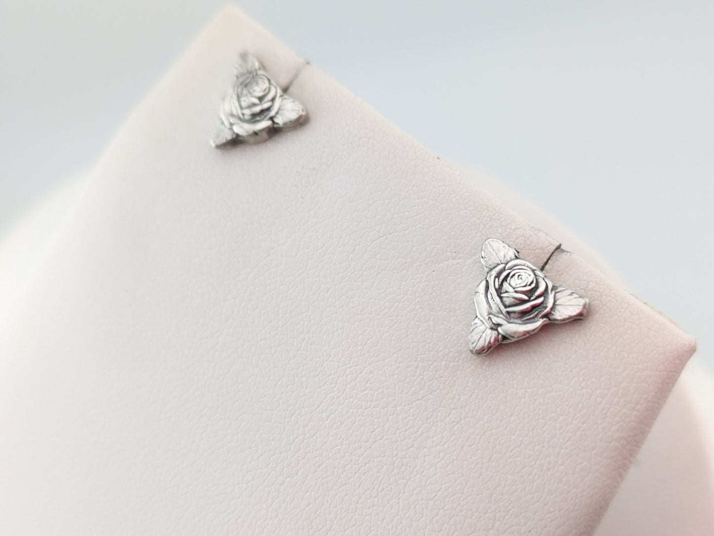 Rose and Leaf Studs