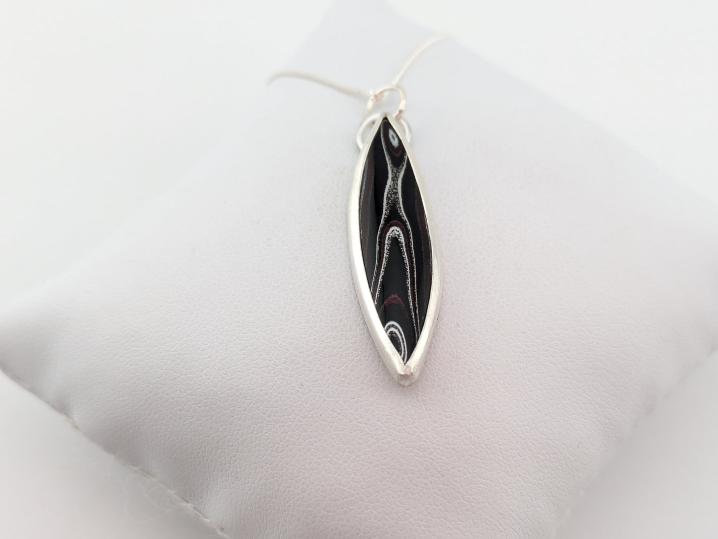 Marquise Fordite Pendant