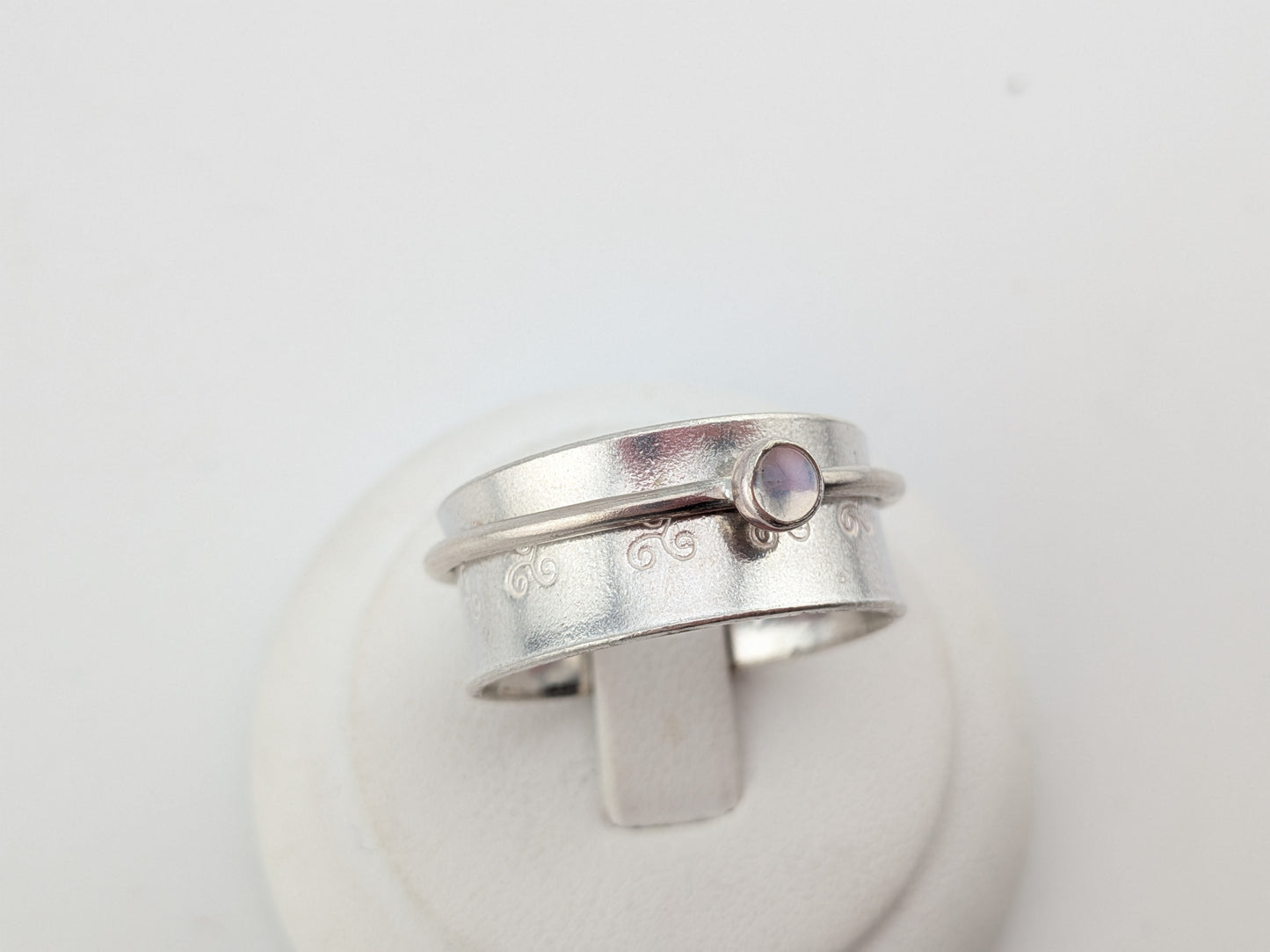 Rainbow Moonstone Celtic Spinner