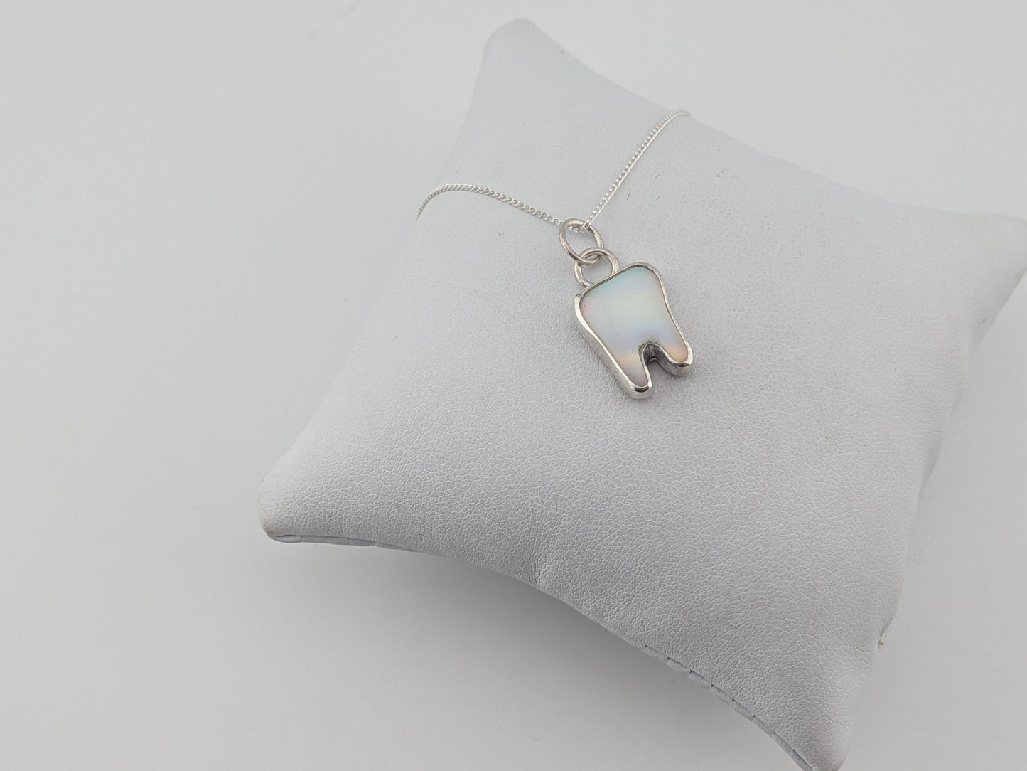 Aurora Opal Tooth Pendant
