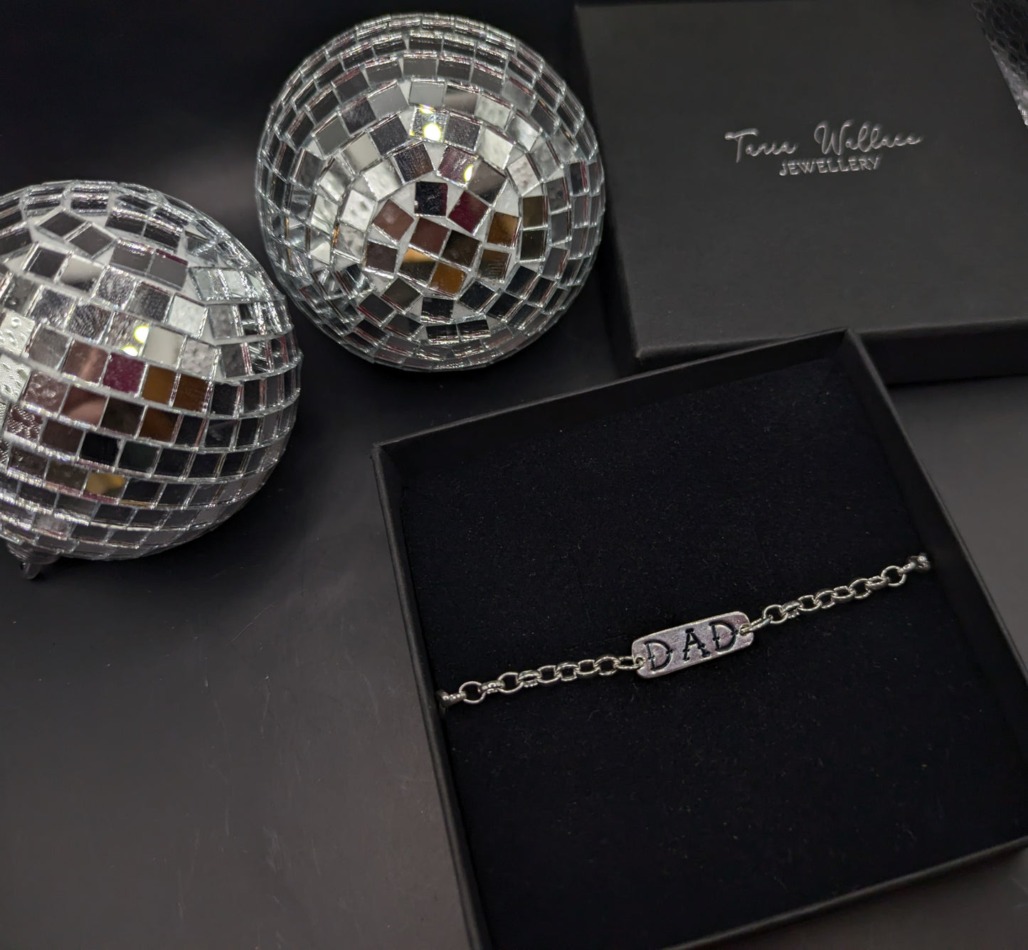 'DAD' Silver Bracelet