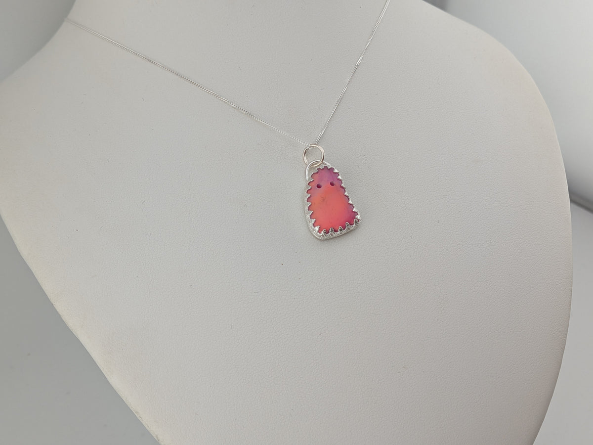 Iridescent Aurora Opal Ghost Pendant