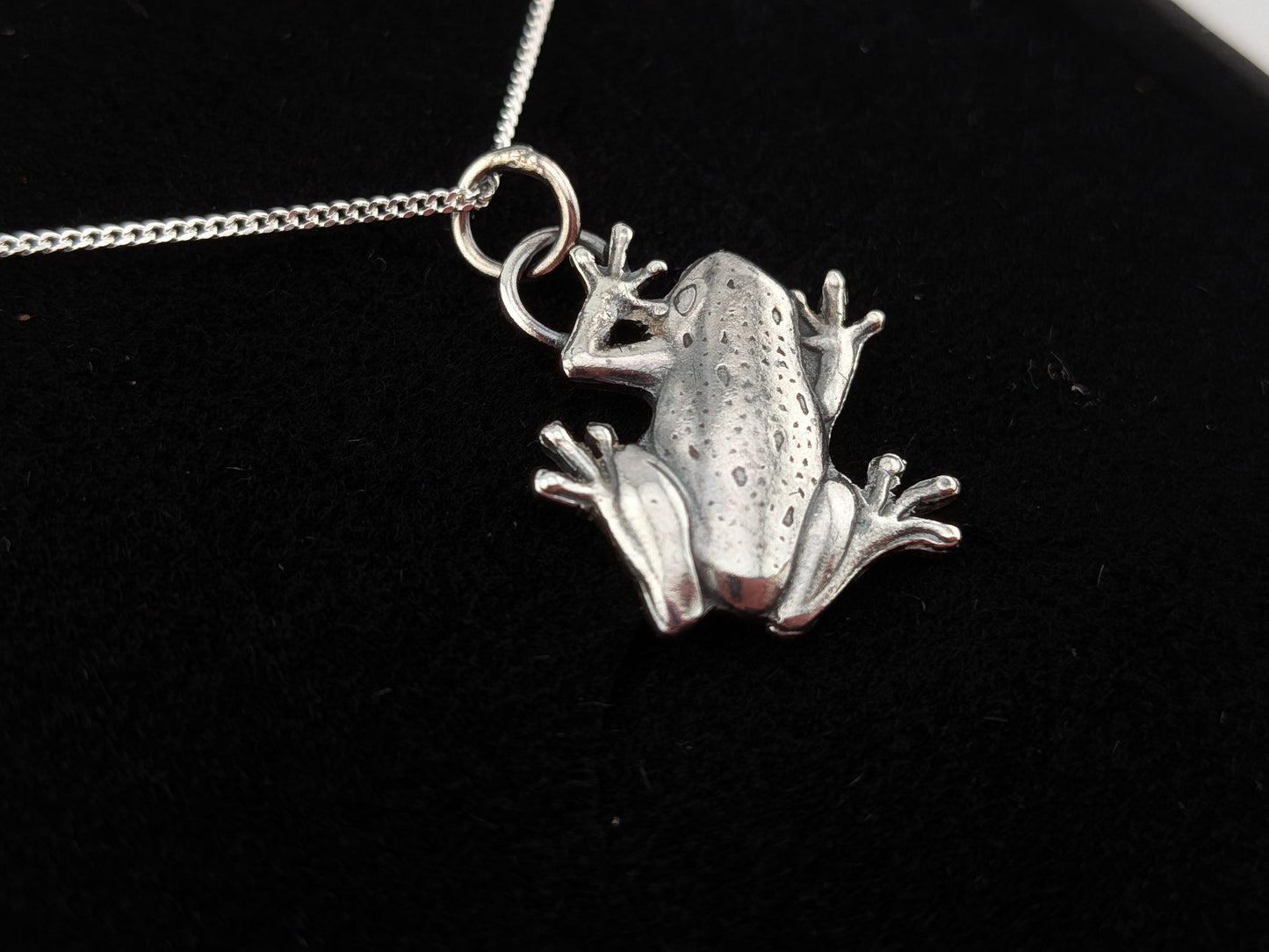 Sterling Silver Frog Pendant