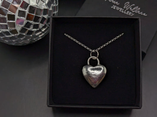Solid Silver Heart Pendant