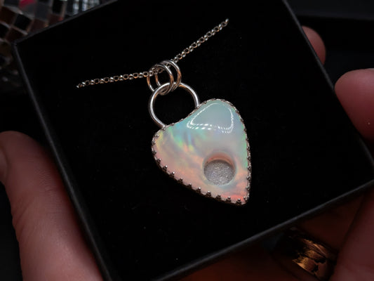 Aurora Opal Planchette Pendant
