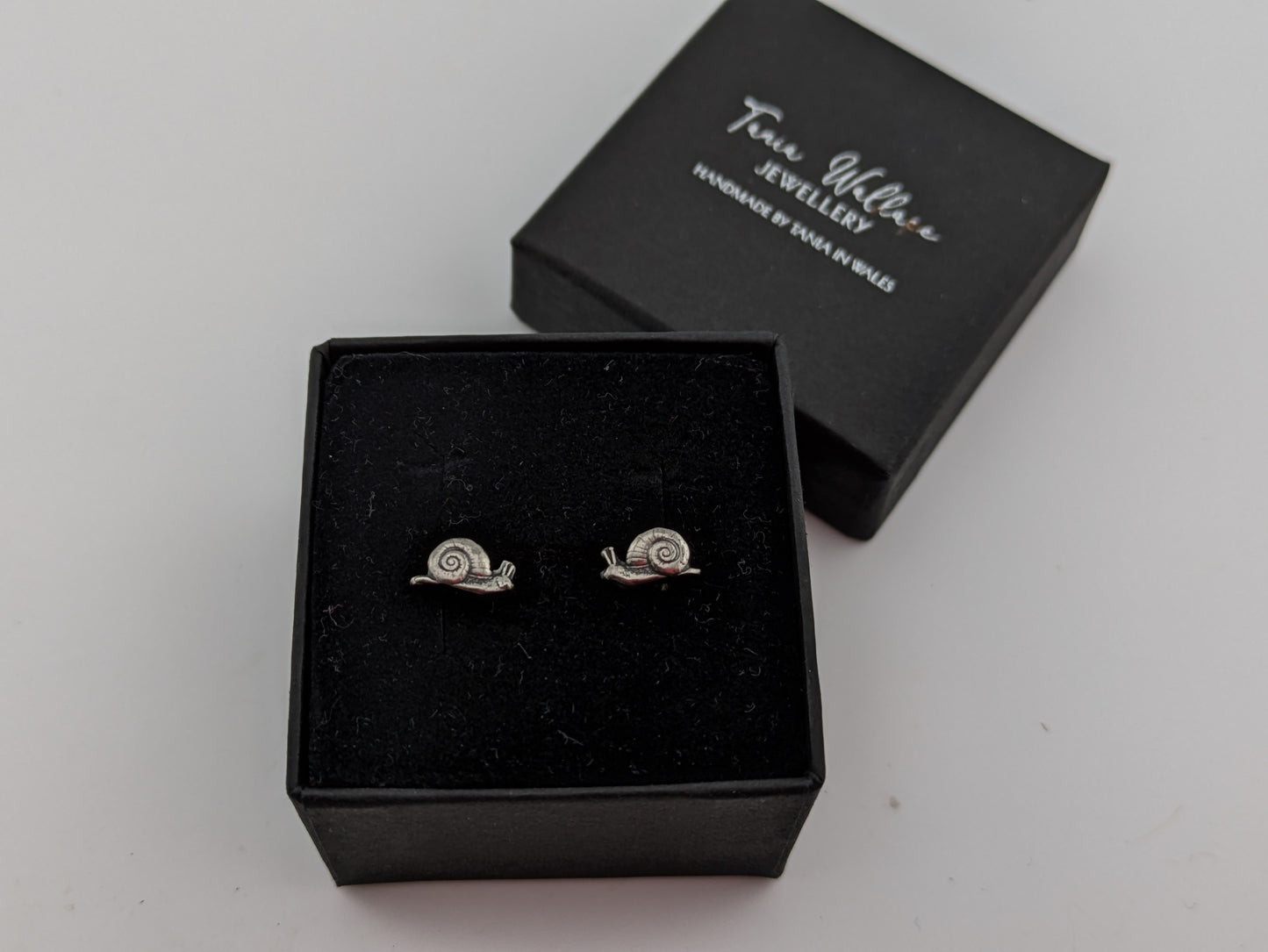 Sterling Silver Snail Studs