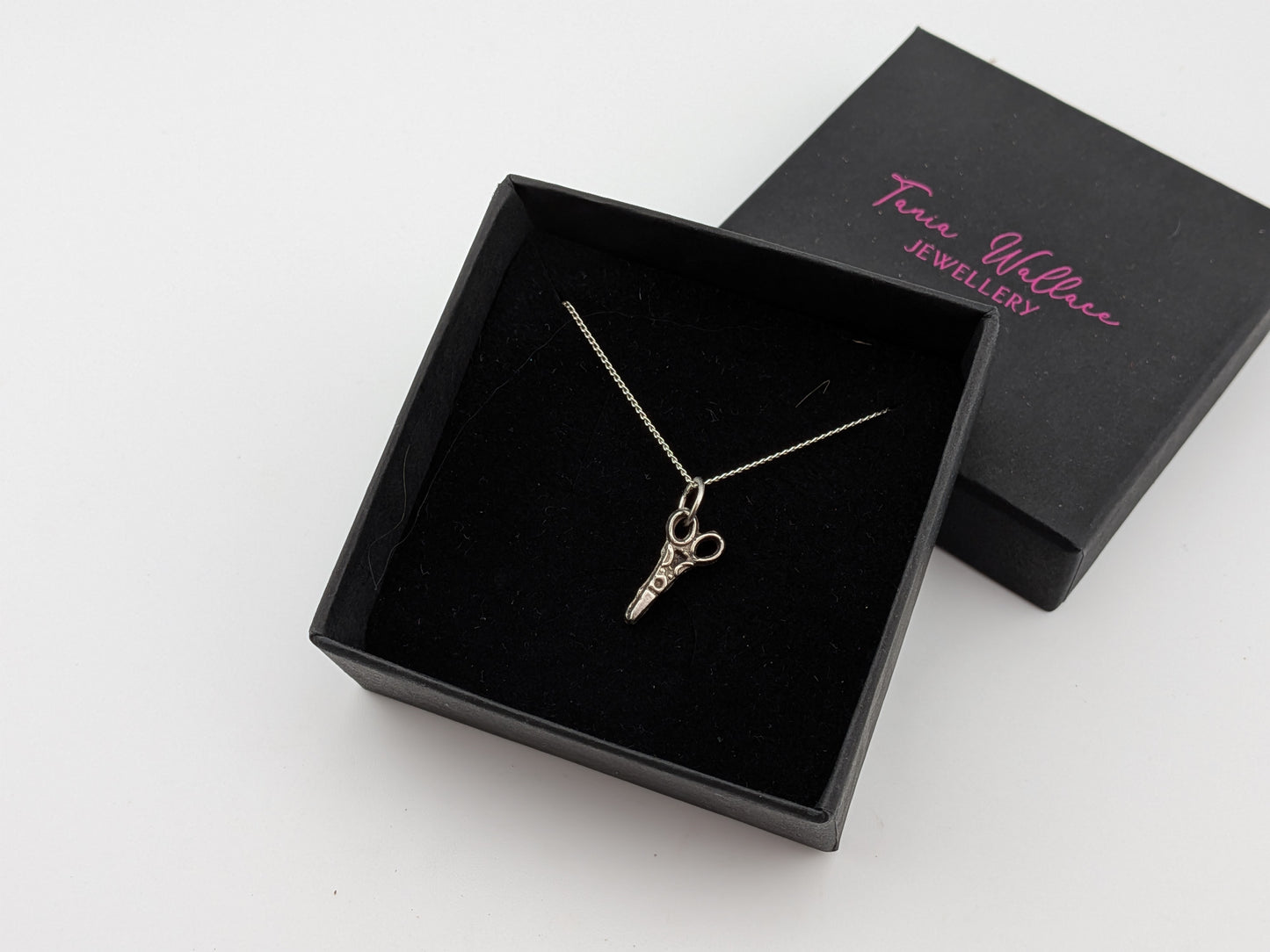 Sterling Silver Scissors Necklace