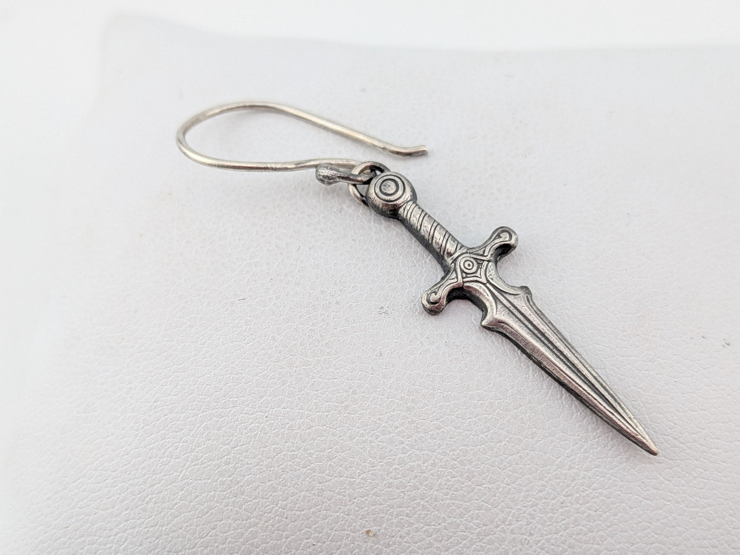 Sword Sterling Silver Single Drop