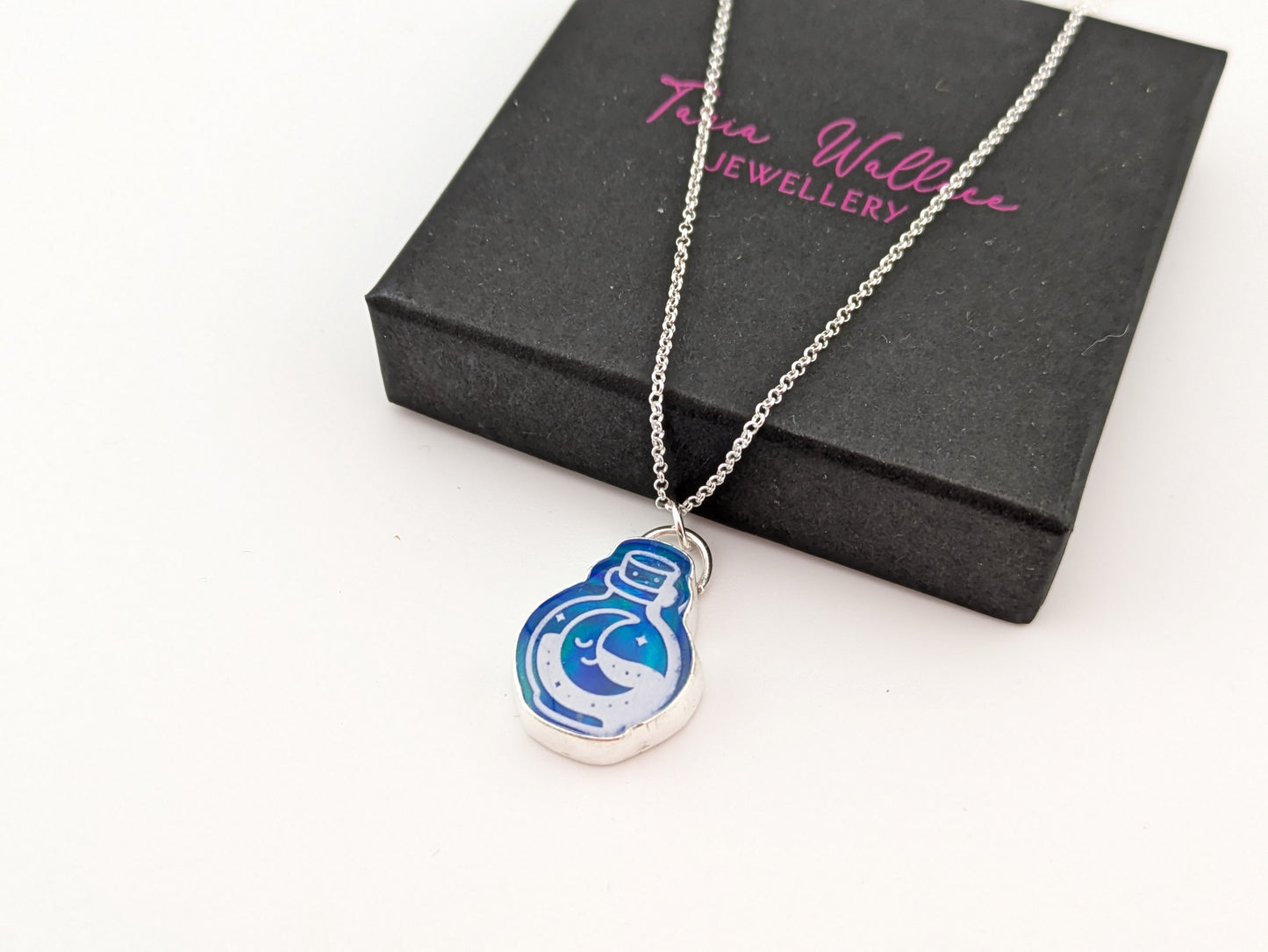 Aurora Opal Potion Bottle Pendant