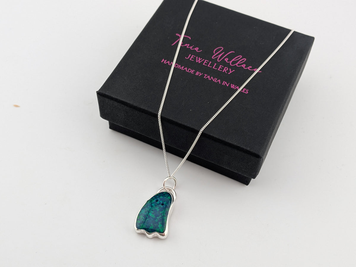 Glitter Opal Ghost Pendant
