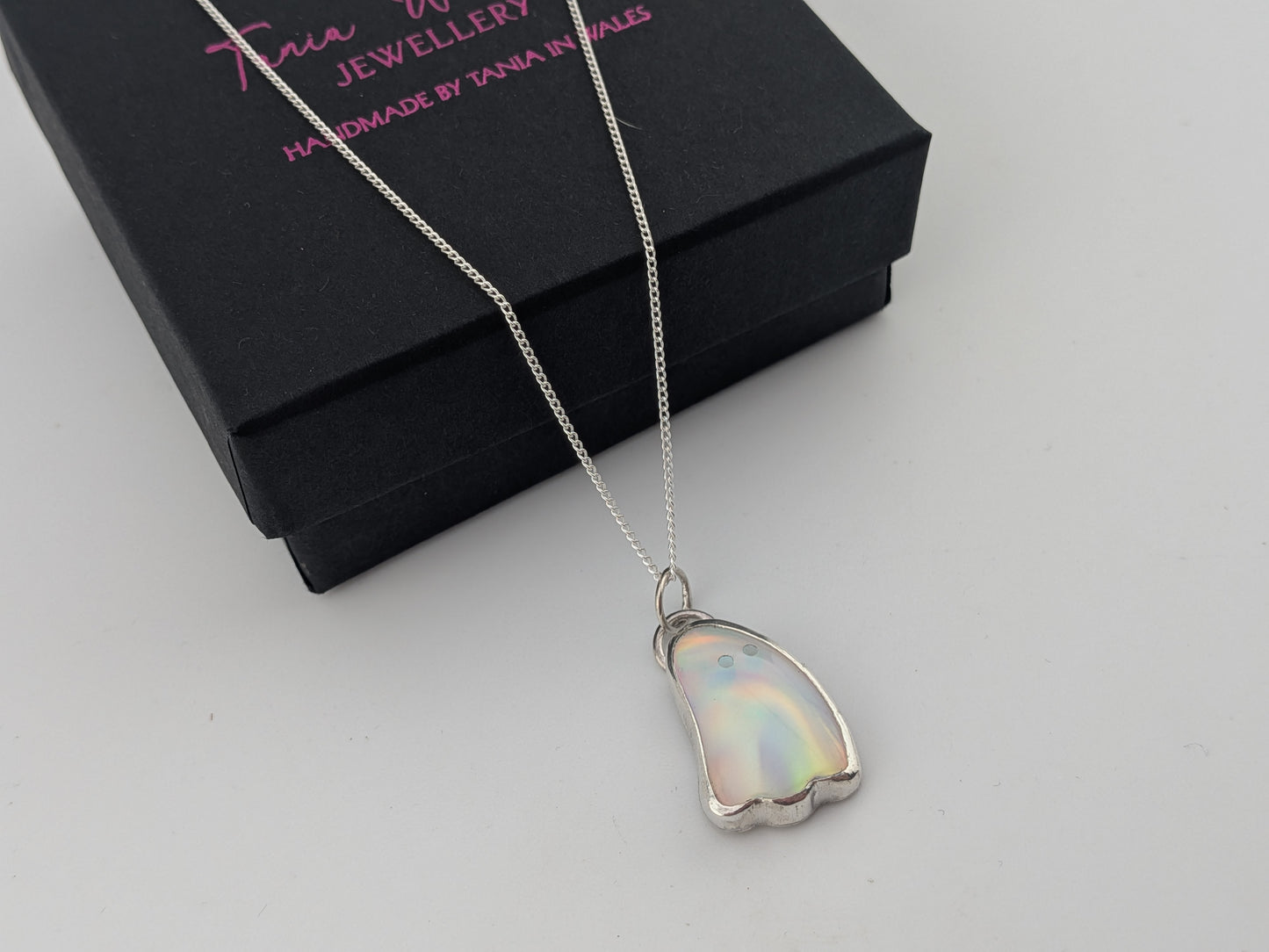 Aurora Opal Ghost Pendant