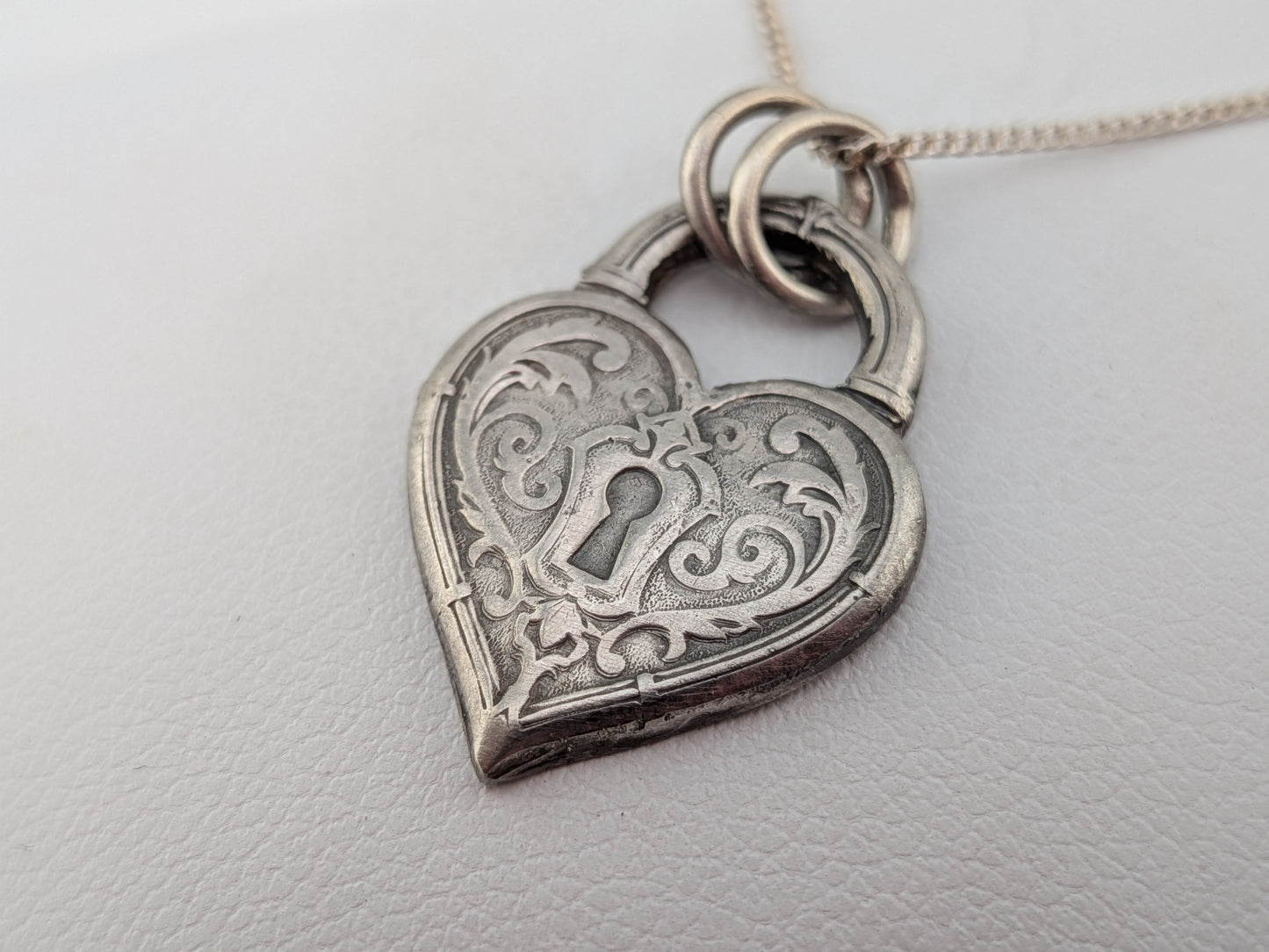 Heart Shaped Padlock Pendant