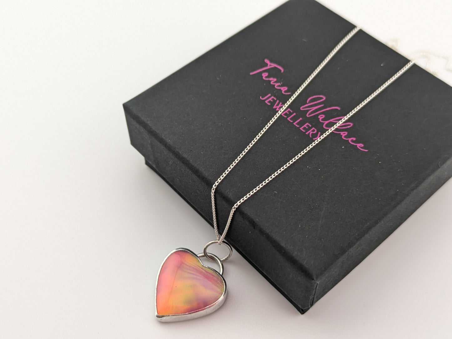 Aurora Opal Heart Pendant