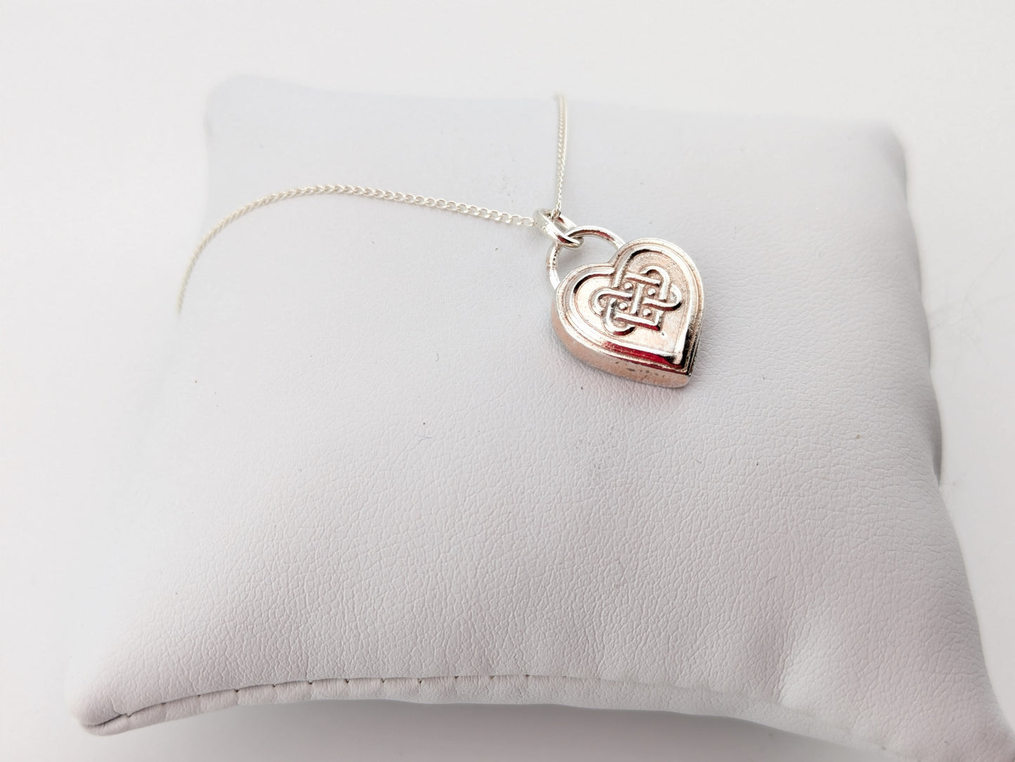 Celtic Heart Sterling Silver Pendant