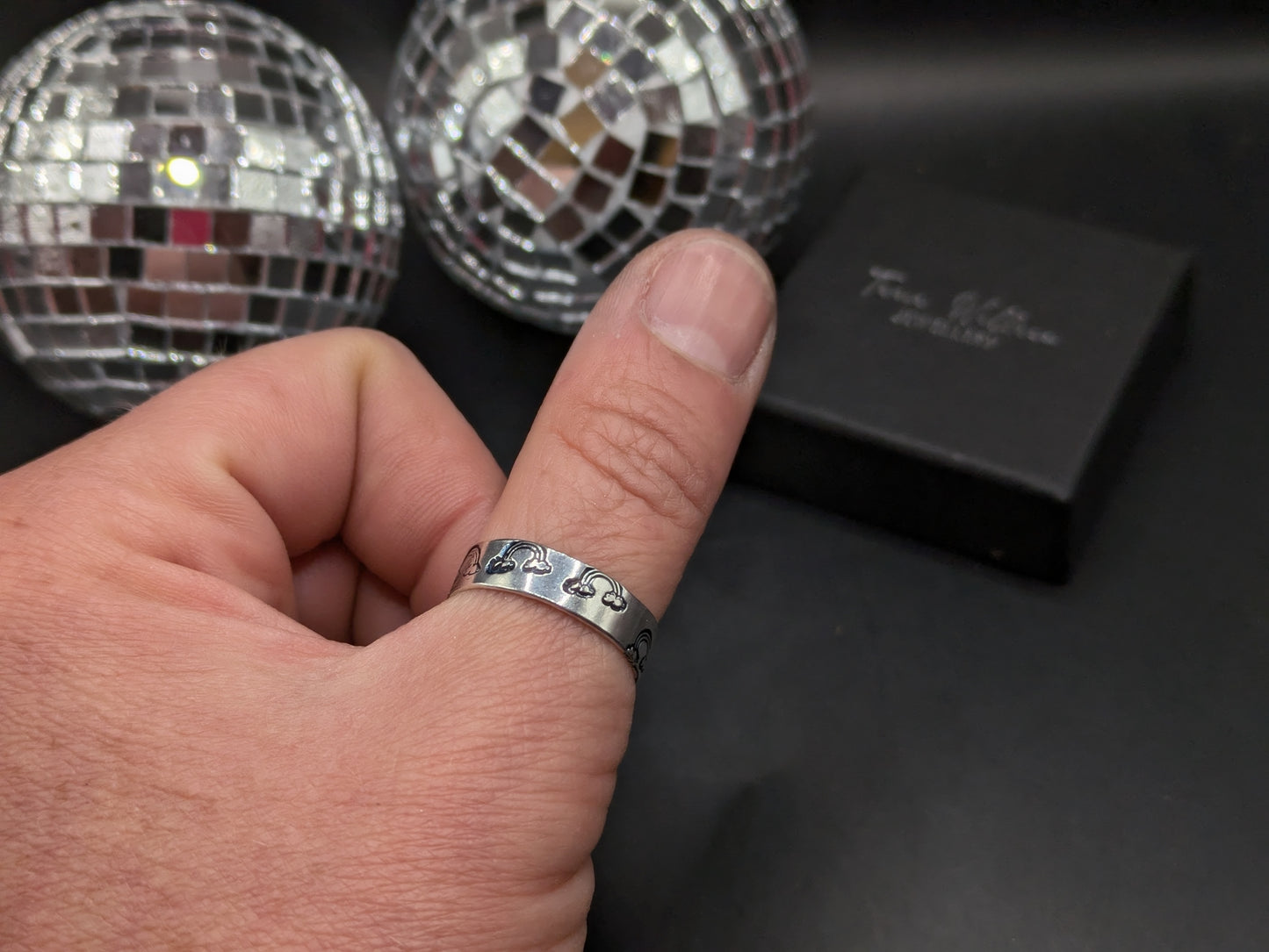 Rainbow Silver Ring