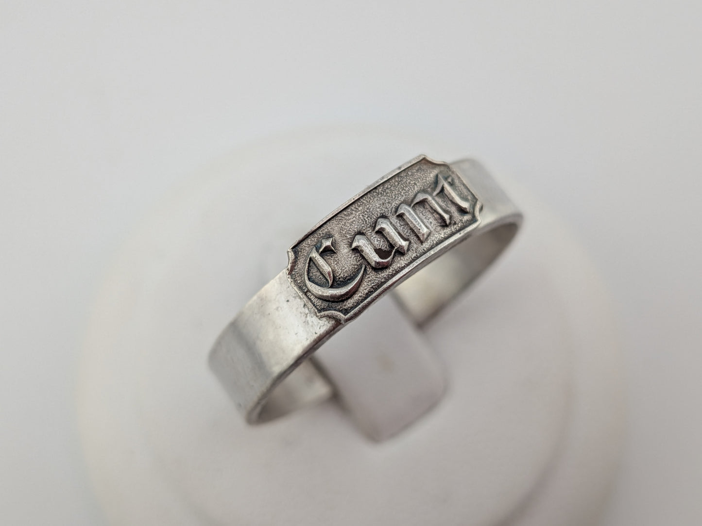Sterling Silver C*nt Ring
