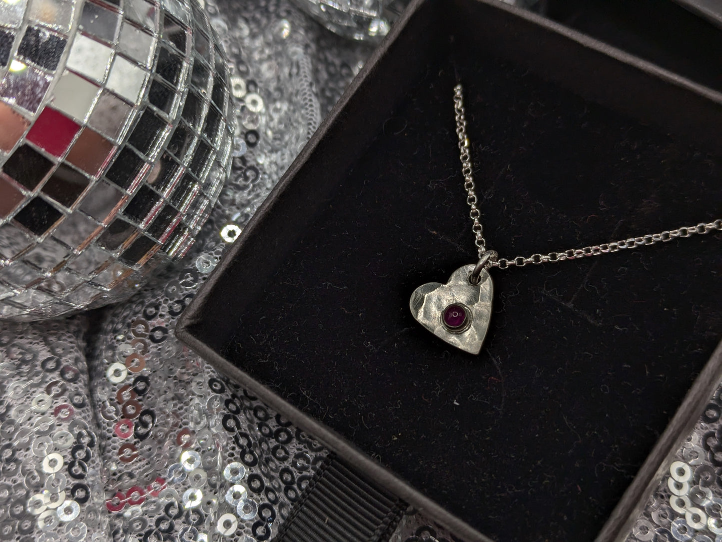 Ruby Heart Pendant