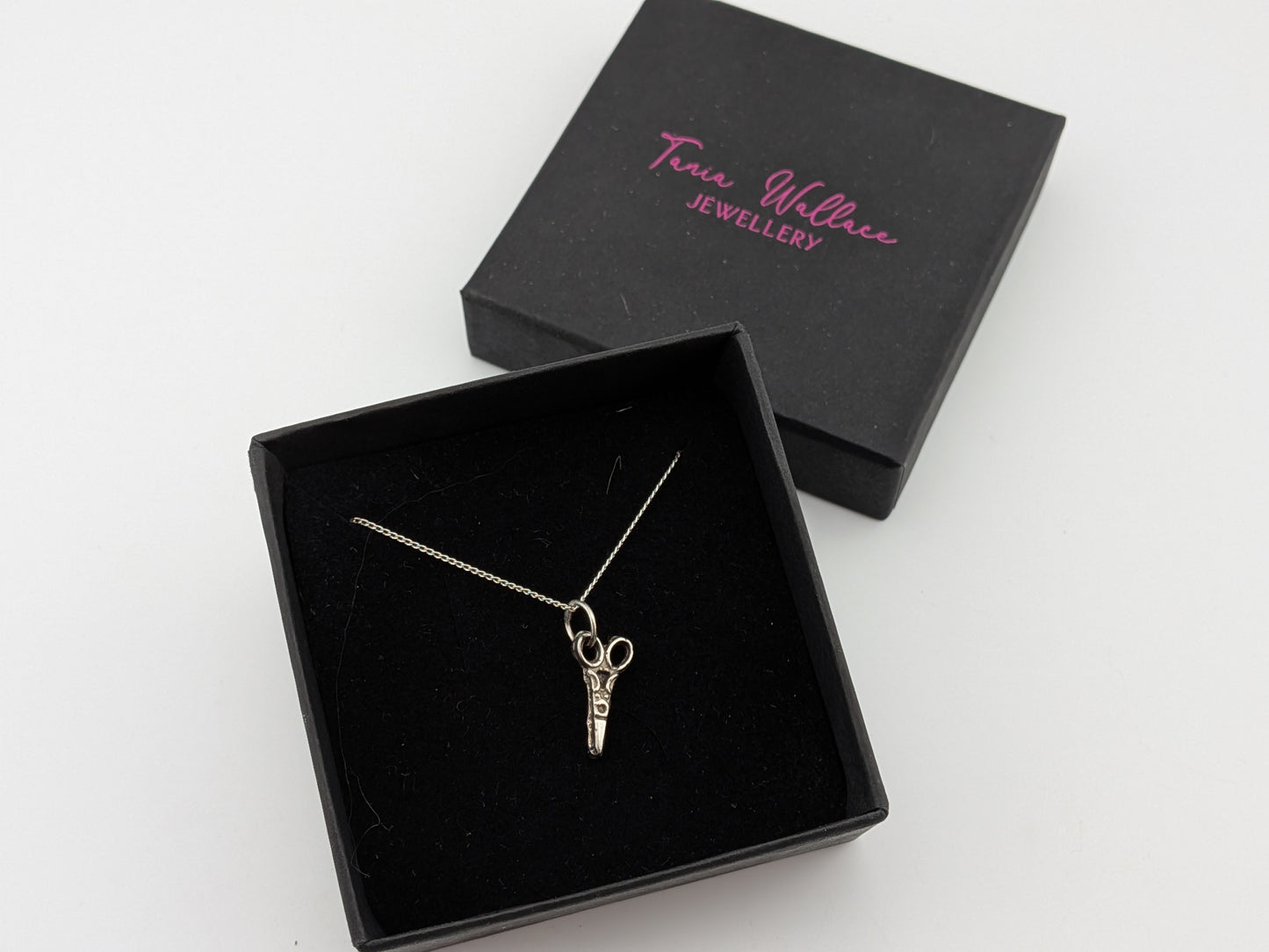 Sterling Silver Scissors Necklace