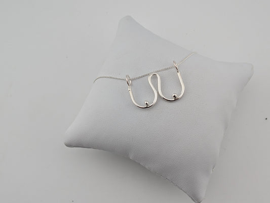 Sterling Silver Boobs Pendant
