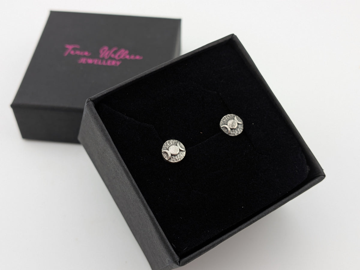 Mini Triple Moon Studs