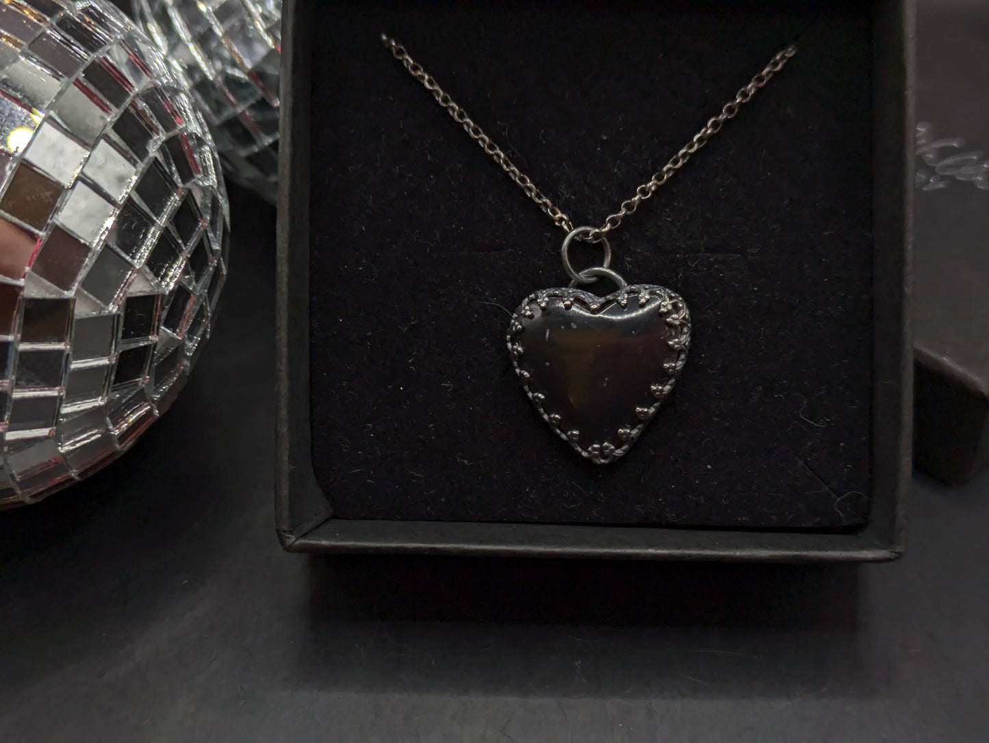 Pool Ball Heart Pendant