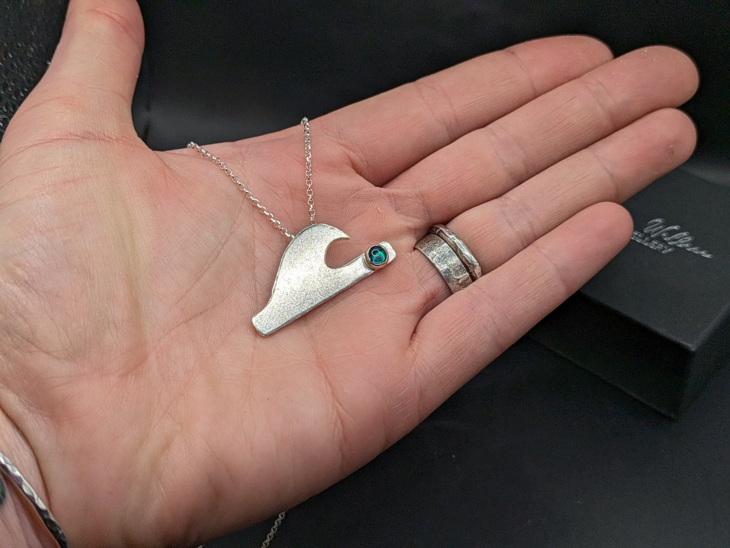 Silver Wave Pendant