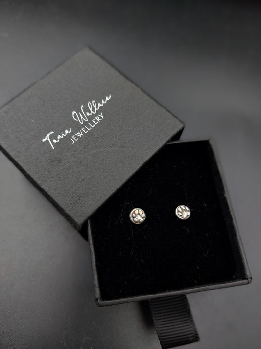 Pawprint Studs