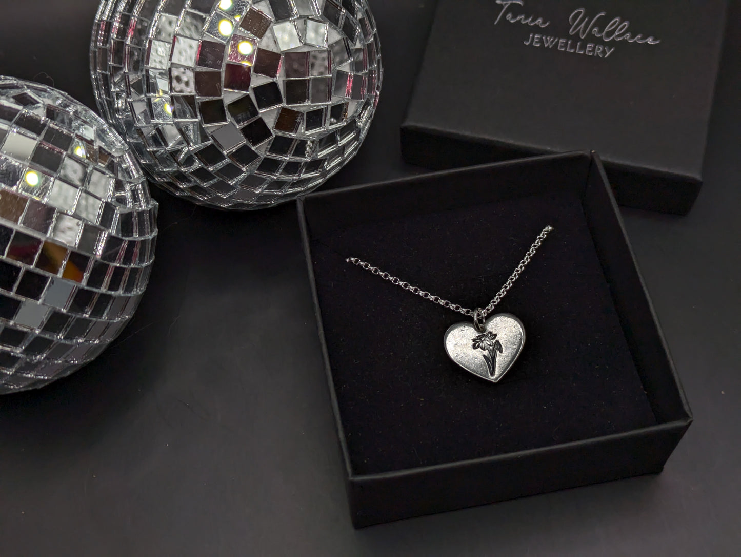 Daffodil Heart Pendant