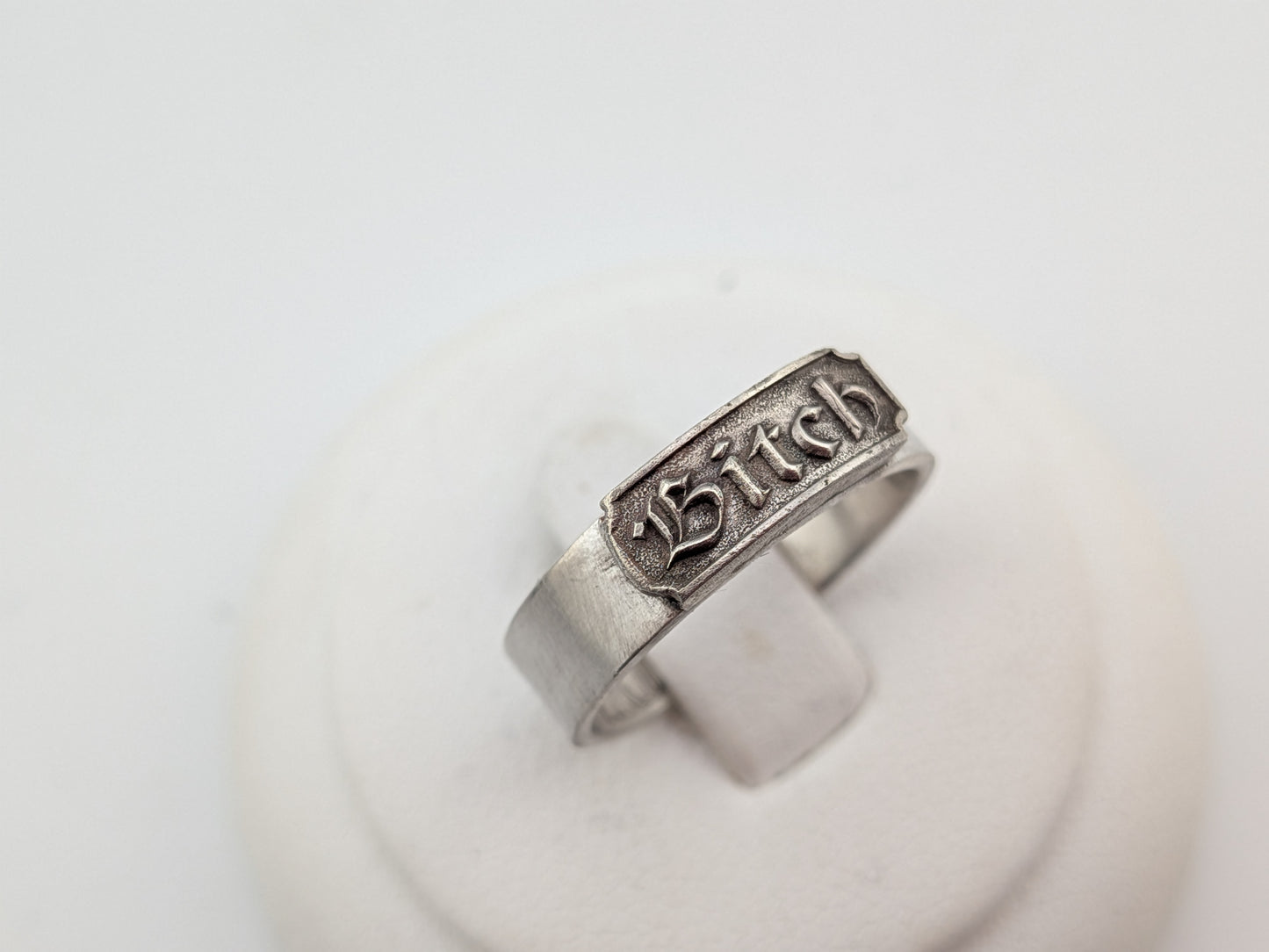 Sterling Silver Bitch Ring