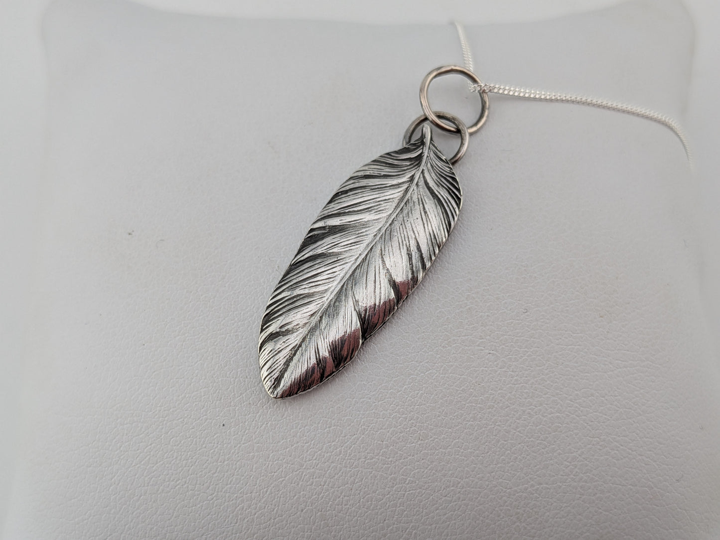 Sterling Silver Feather Pendant