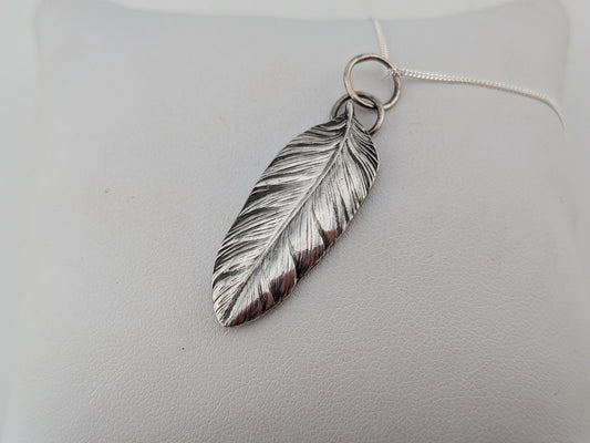 Sterling Silver Feather Pendant