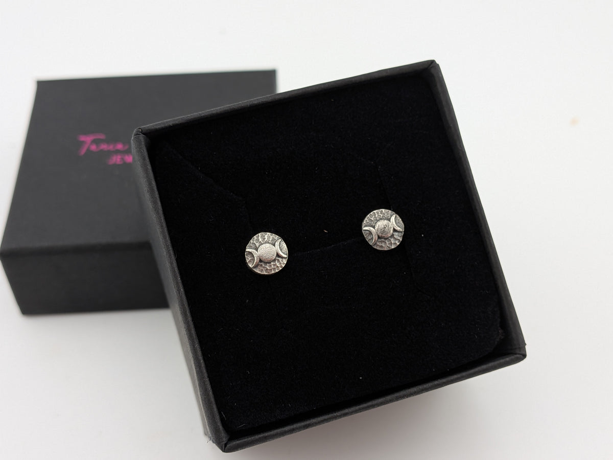 Mini Triple Moon Studs