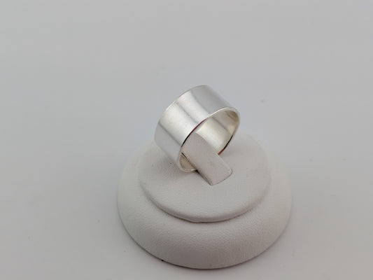 Wide Band Sterling Silver Ring